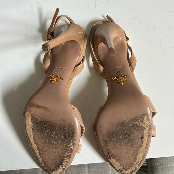Prada Nude Strappy Heels - Picture 4 of 7
